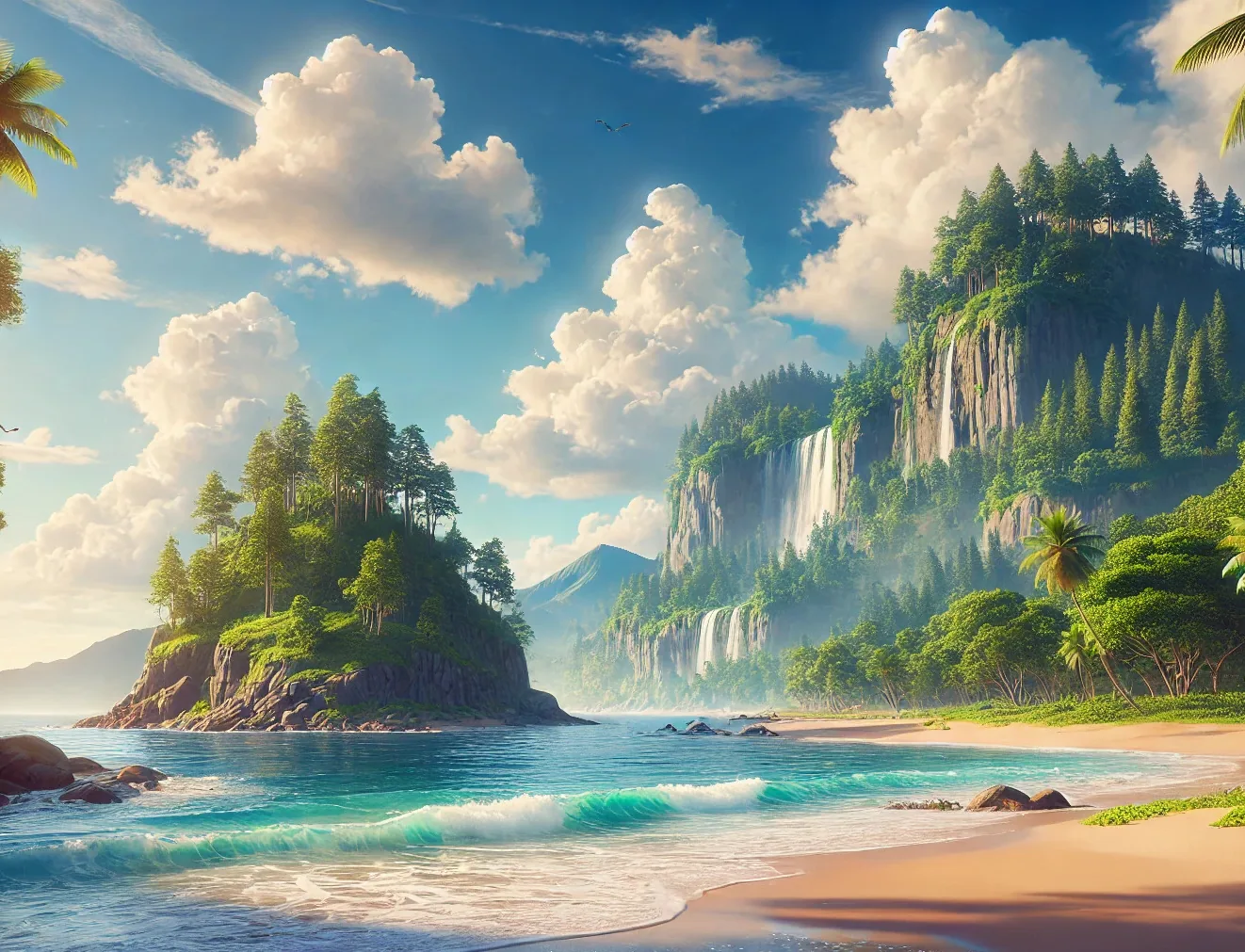 Insel Hintergrund